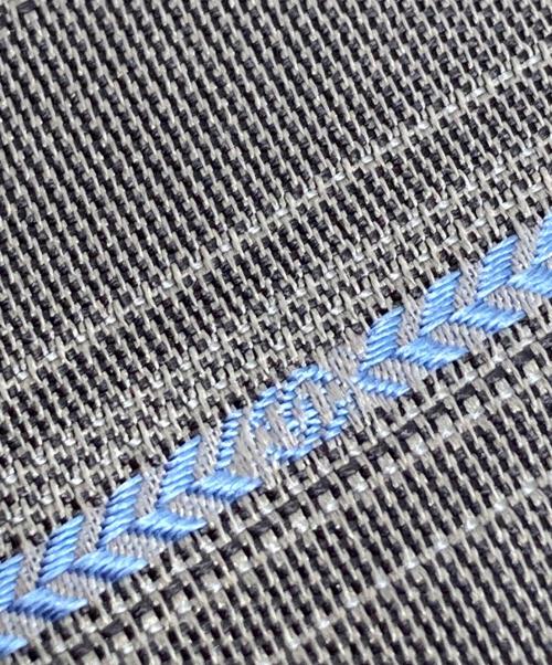 CHANEL（シャネル）CHANEL (シャネル) ロゴ刺繍ストライプネクタイ グレー サイズ:-の古着・服飾アイテム