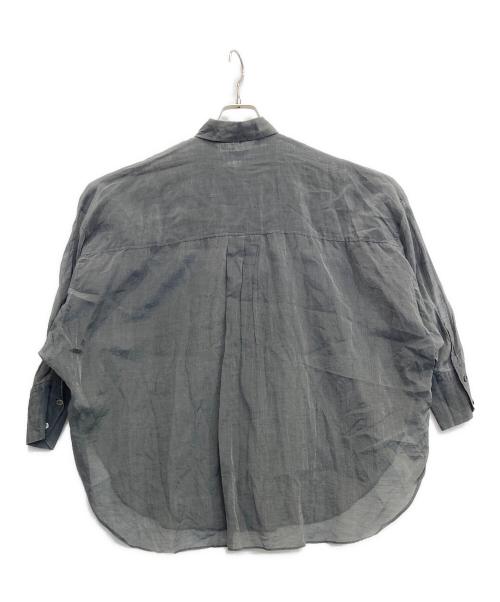 SACRA（サクラ）SACRA (サクラ) PREMIUM SILK COTTON SHIRT グレー サイズ:３８の古着・服飾アイテム