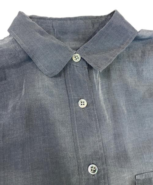 SACRA（サクラ）SACRA (サクラ) PREMIUM SILK COTTON SHIRT グレー サイズ:３８の古着・服飾アイテム