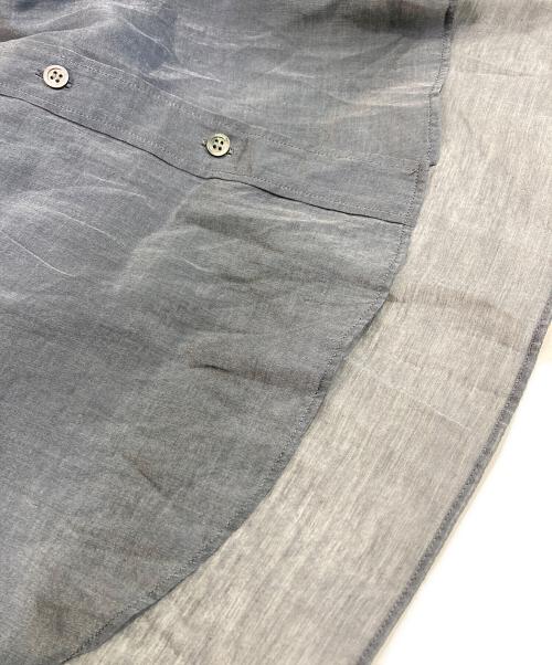 SACRA（サクラ）SACRA (サクラ) PREMIUM SILK COTTON SHIRT グレー サイズ:３８の古着・服飾アイテム