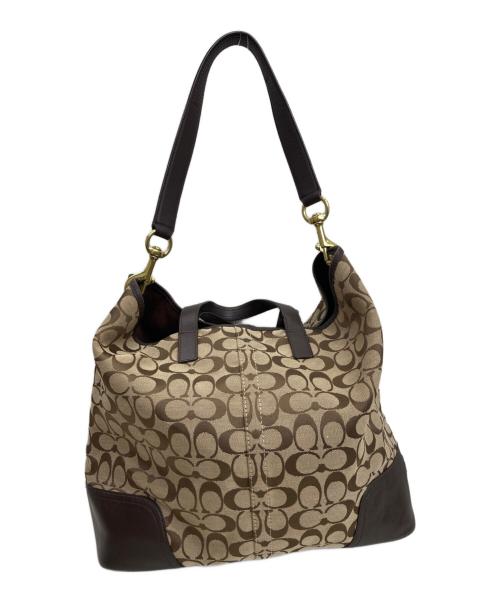 COACH（コーチ）COACH (コーチ) 2wayシグネチャートートバッグ ベージュ サイズ:-の古着・服飾アイテム