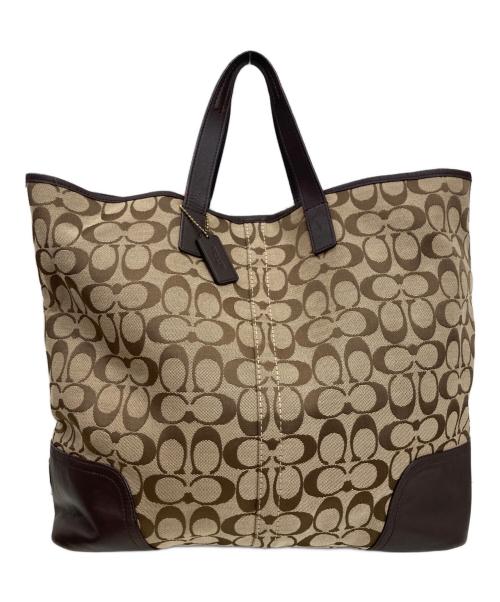 COACH（コーチ）COACH (コーチ) 2wayシグネチャートートバッグ ベージュ サイズ:-の古着・服飾アイテム