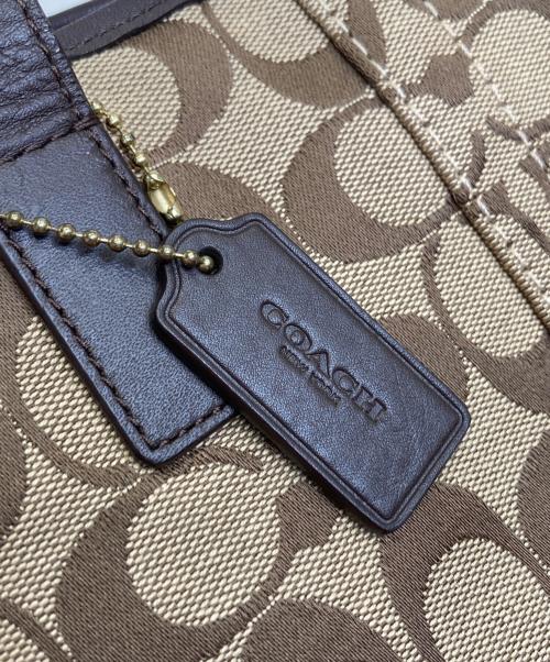 COACH（コーチ）COACH (コーチ) 2wayシグネチャートートバッグ ベージュ サイズ:-の古着・服飾アイテム