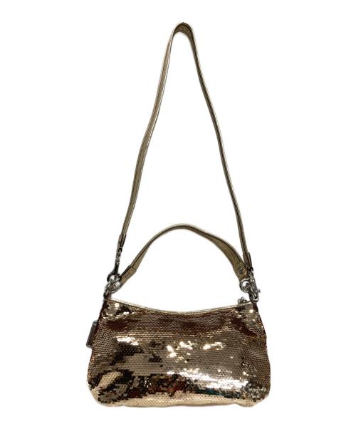 COACH（コーチ）COACH (コーチ) スパンコール2WAYバッグ ゴールド サイズ:-の古着・服飾アイテム