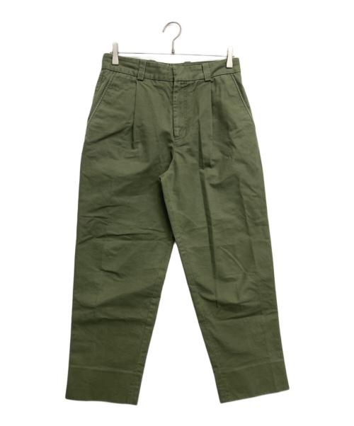 Acne studios（アクネ ストゥディオズ）Acne studios (アクネ ストゥディオズ) PLEATED TROUSERS カーキ サイズ:46の古着・服飾アイテム
