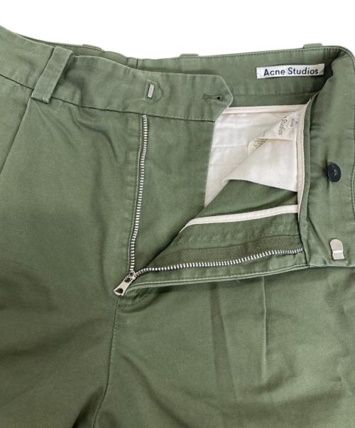 Acne studios（アクネ ストゥディオズ）Acne studios (アクネ ストゥディオズ) PLEATED TROUSERS カーキ サイズ:46の古着・服飾アイテム