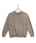 crepusculeクレプスキュール）の古着「Light Moss Stitch L/S Sweat」｜ベージュ