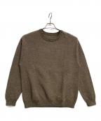 crepusculeクレプスキュール）の古着「LIGHT MOSS STITCH L/S SWEAT」｜ベージュ