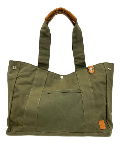 KAWANISHI KABAN（カワニシカバン）KAWANISHI KABAN (カワニシカバン) 大きなトート/saif オリーブの古着・服飾アイテム