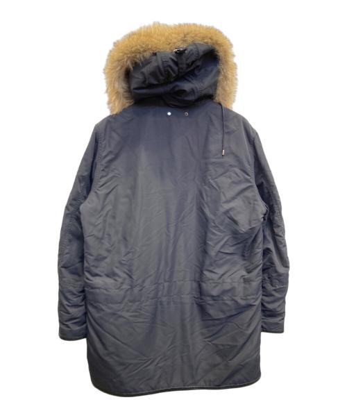 LOUIS VUITTON（ルイ ヴィトン）LOUIS VUITTON (ルイ ヴィトン) レザー切替中綿ナイロンコート ブラック サイズ:44の古着・服飾アイテム
