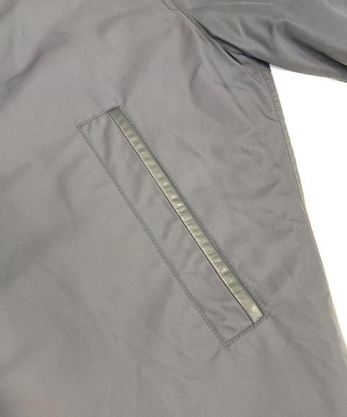 LOUIS VUITTON（ルイ ヴィトン）LOUIS VUITTON (ルイ ヴィトン) レザー切替中綿ナイロンコート ブラック サイズ:44の古着・服飾アイテム