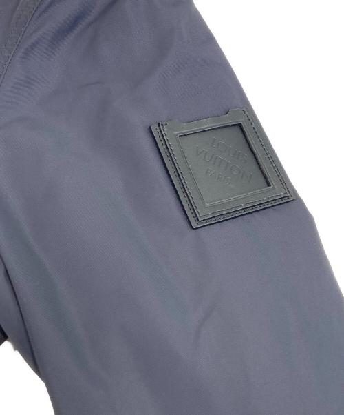 LOUIS VUITTON（ルイ ヴィトン）LOUIS VUITTON (ルイ ヴィトン) レザー切替中綿ナイロンコート ブラック サイズ:44の古着・服飾アイテム