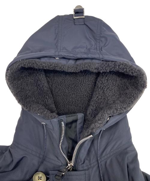LOUIS VUITTON（ルイ ヴィトン）LOUIS VUITTON (ルイ ヴィトン) レザー切替中綿ナイロンコート ブラック サイズ:44の古着・服飾アイテム