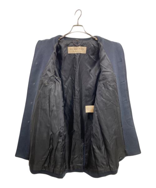 BURBERRY（バーバリー）BURBERRY (バーバリー) カシミヤ混ショートコート ネイビー サイズ:46の古着・服飾アイテム