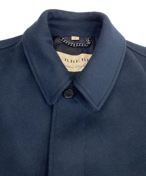 BURBERRY（バーバリー）BURBERRY (バーバリー) カシミヤ混ショートコート ネイビー サイズ:46の古着・服飾アイテム