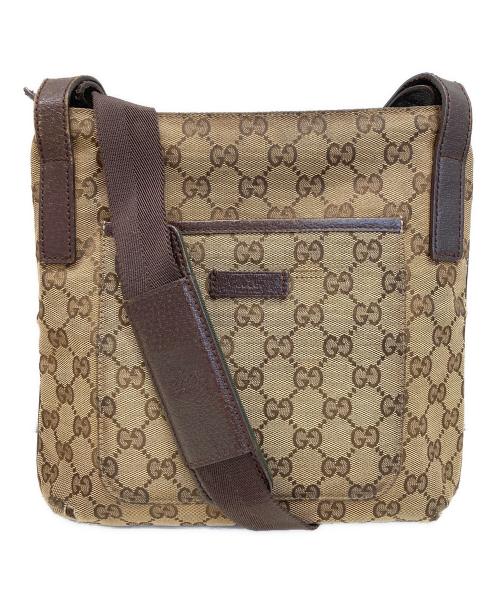 GUCCI（グッチ）GUCCI (グッチ) GG柄ショルダーバッグ ベージュ サイズ:-の古着・服飾アイテム