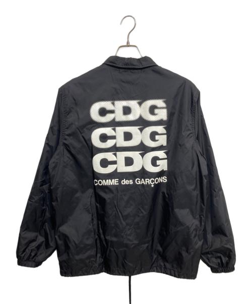 COMME des GARCONS（コムデギャルソン）COMME des GARCONS (コムデギャルソン) バックロゴプリントコーチジャケット ブラック サイズ:Sの古着・服飾アイテム