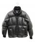 MONCLER（モンクレール）の古着「Aisneオールレザーダウンジャケット」｜ブラック