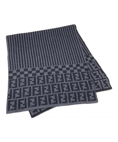 中古・古着通販】FENDI (フェンディ) マフラー グレー サイズ:42