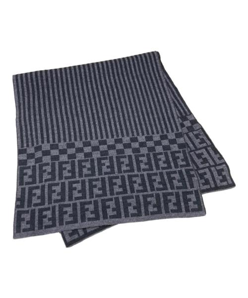 FENDI（フェンディ）FENDI (フェンディ) マフラー グレー サイズ:42の古着・服飾アイテム