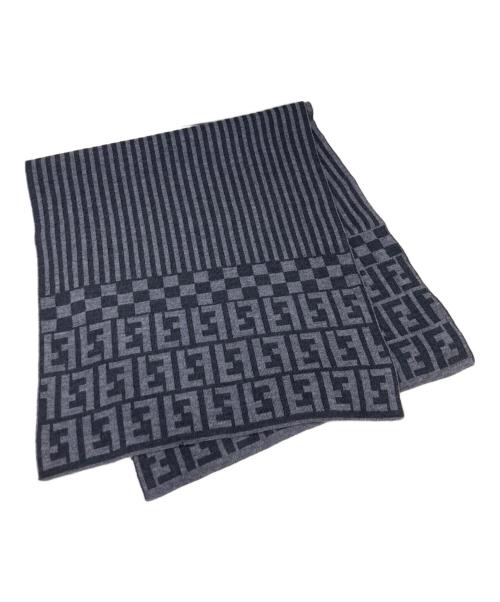 FENDI（フェンディ）FENDI (フェンディ) マフラー グレー サイズ:42の古着・服飾アイテム