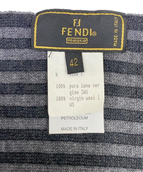 FENDI（フェンディ）FENDI (フェンディ) マフラー グレー サイズ:42の古着・服飾アイテム