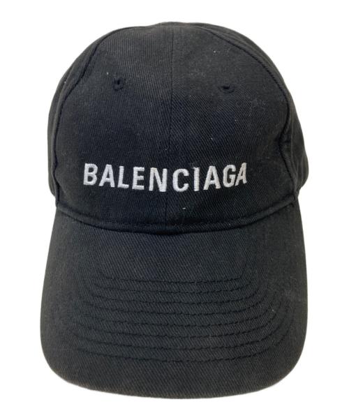 BALENCIAGA（バレンシアガ）BALENCIAGA (バレンシアガ) ロゴキャップ ブラック サイズ:L(58cm)の古着・服飾アイテム