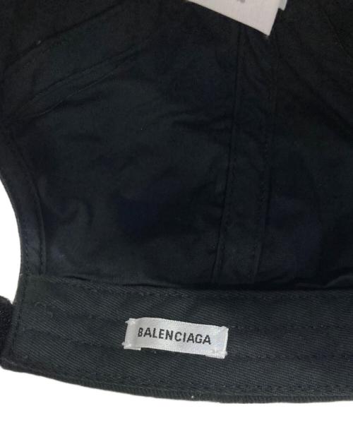 BALENCIAGA（バレンシアガ）BALENCIAGA (バレンシアガ) ロゴキャップ ブラック サイズ:L(58cm)の古着・服飾アイテム
