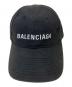 BALENCIAGA (バレンシアガ) ロゴキャップ ブラック サイズ:L(58cm)：15000円