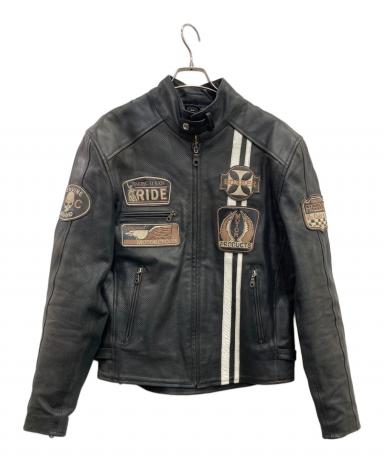 ★白レザー！degner(デグナー)シングルライダース　サイズM中古 中古・古着通販】THE DEGNER CLASSIC BRAND (ザ・デグナー・クラシック