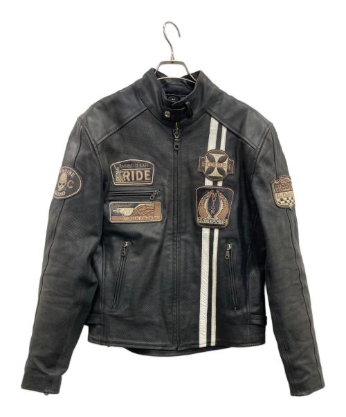 THE DEGNER CLASSIC BRAND（ザ・デグナー・クラシック・ブランド）THE DEGNER CLASSIC BRAND (ザ・デグナー・クラシック・ブランド) レザージャケット ブラック サイズ:Ｍの古着・服飾アイテム