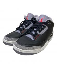 NIKE（ナイキ）の古着「Air Jordan 3 Retro "Black Cement"」｜ブラック×グレー