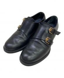 TOD'S（トッズ）の古着「ダブルモンクストラップシューズ」｜ブラック