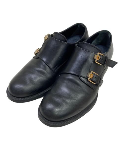 TOD'S（トッズ）TOD'S (トッズ) ダブルモンクストラップシューズ ブラック サイズ:37 1/2の古着・服飾アイテム