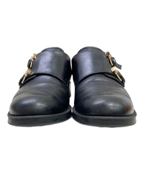 TOD'S（トッズ）TOD'S (トッズ) ダブルモンクストラップシューズ ブラック サイズ:37 1/2の古着・服飾アイテム