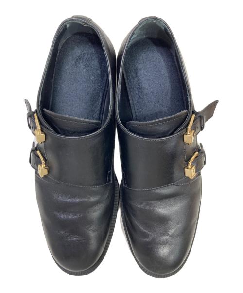 TOD'S（トッズ）TOD'S (トッズ) ダブルモンクストラップシューズ ブラック サイズ:37 1/2の古着・服飾アイテム