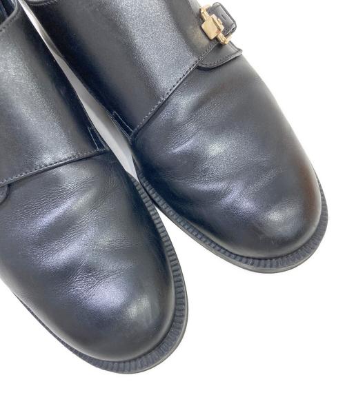 TOD'S（トッズ）TOD'S (トッズ) ダブルモンクストラップシューズ ブラック サイズ:37 1/2の古着・服飾アイテム