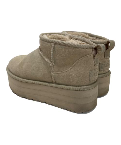 UGG（アグ）UGG (アグ) Classic Ultra Mini Platform ベージュ サイズ:24の古着・服飾アイテム