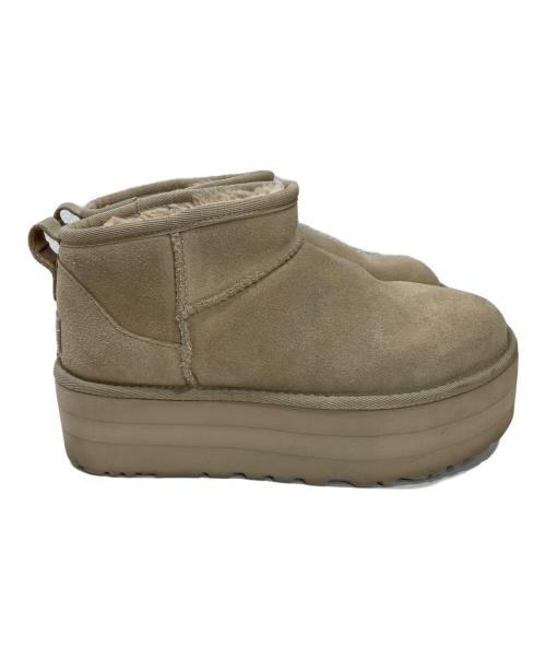 UGG（アグ）UGG (アグ) Classic Ultra Mini Platform ベージュ サイズ:24の古着・服飾アイテム