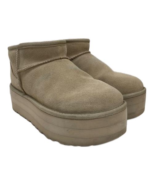 UGG（アグ）UGG (アグ) Classic Ultra Mini Platform ベージュ サイズ:24の古着・服飾アイテム