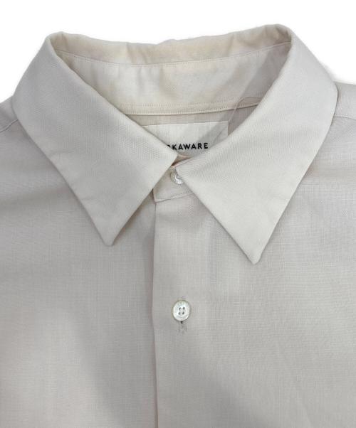 MARKAWARE（マーカウェア）MARKAWARE (マーカウェア) 長袖ウールシャツ アイボリー サイズ:１の古着・服飾アイテム