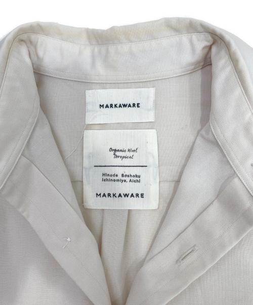 MARKAWARE（マーカウェア）MARKAWARE (マーカウェア) 長袖ウールシャツ アイボリー サイズ:１の古着・服飾アイテム