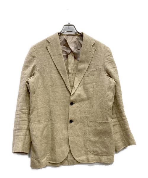 EDIFICE（エディフィス）EDIFICE (エディフィス) RING JACKET (リングジャケット) テーラードジャケット ベージュ サイズ:50の古着・服飾アイテム