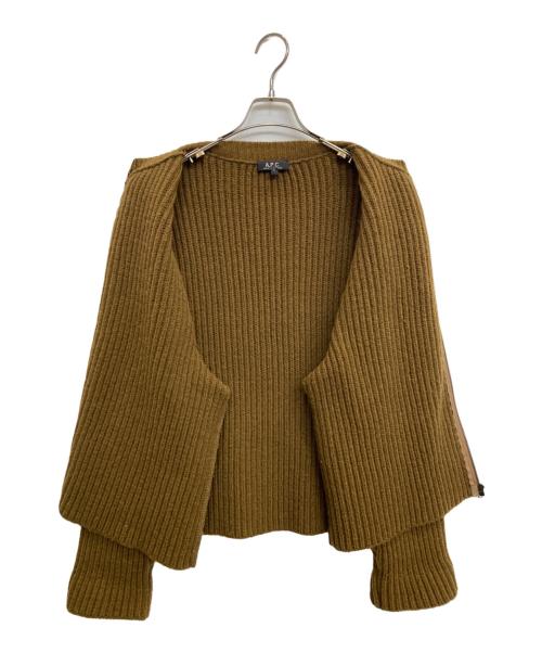 A.P.C.（アーペーセー）A.P.C. (アーペーセー) ドライバーズニット ブラウン サイズ:Lの古着・服飾アイテム