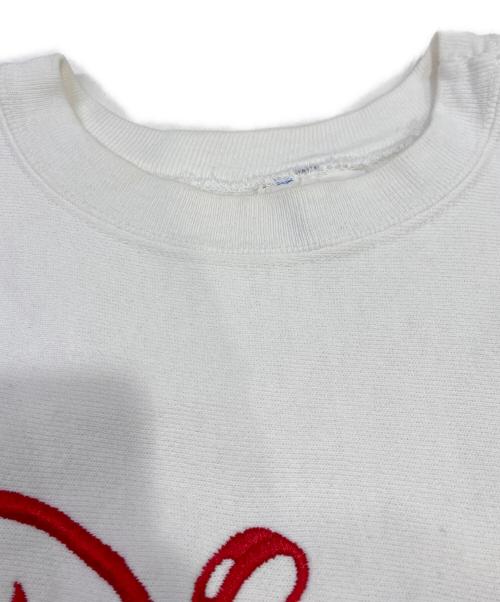 Champion REVERSE WEAVE（チャンピオン リバース ウィーブ）Champion REVERSE WEAVE (チャンピオン リバース ウィーブ) 刺繍スウェット ホワイト サイズ:Ｍの古着・服飾アイテム