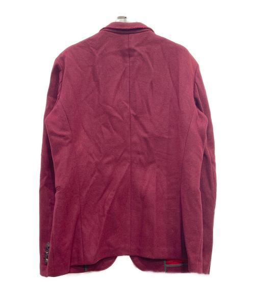ARMANI COLLEZIONI（アルマーニ コレツィオーニ）ARMANI COLLEZIONI (アルマーニ コレツィオーニ) ウールテーラードジャケット レッド サイズ:52の古着・服飾アイテム
