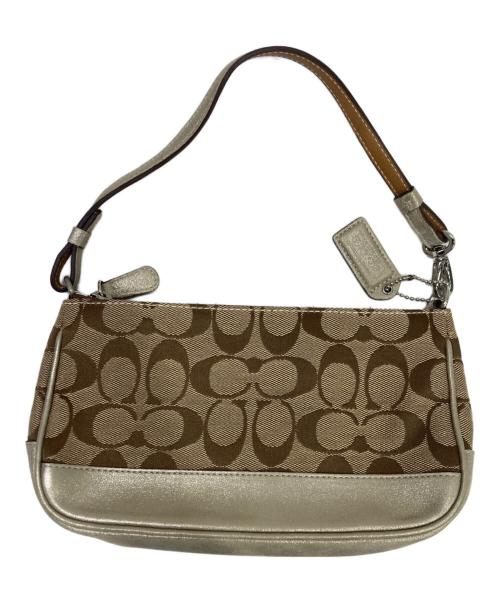 COACH（コーチ）COACH (コーチ) バッグ ベージュ×ゴールドの古着・服飾アイテム