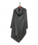 Vivienne Westwood RED LABELヴィヴィアンウエストウッドレッドレーベル）の古着「変形ニットワンピース」｜グレー