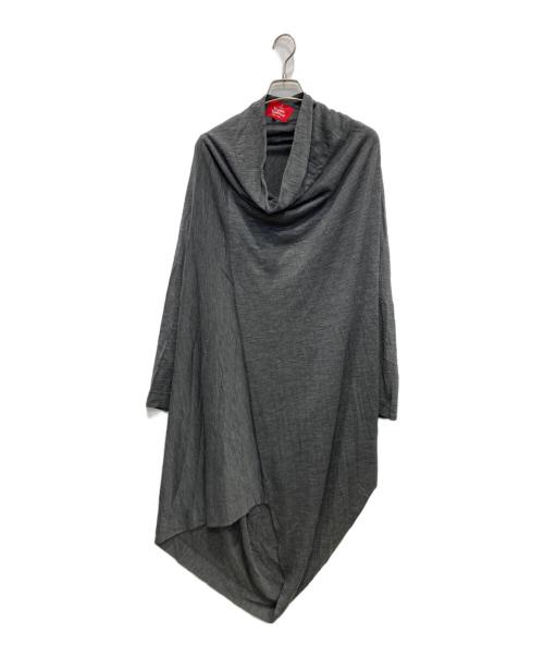 Vivienne Westwood RED LABEL（ヴィヴィアンウエストウッドレッドレーベル）Vivienne Westwood RED LABEL (ヴィヴィアンウエストウッドレッドレーベル) 変形ニットワンピース グレー サイズ:Sの古着・服飾アイテム