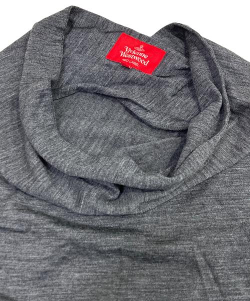 Vivienne Westwood RED LABEL（ヴィヴィアンウエストウッドレッドレーベル）Vivienne Westwood RED LABEL (ヴィヴィアンウエストウッドレッドレーベル) 変形ニットワンピース グレー サイズ:Sの古着・服飾アイテム
